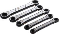 606-945 RS PRO 5-Piece Spanner Set, 7 x 8 → 15 x 17 mm, Chrome Vanadium Steel