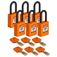 150310 Brady LOTO-101 Key Weatherproof Nylon, Plastic Padlock, 6.35mm Shackle, 38.00mm Body