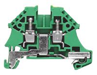 1042700000 Weidmuller  W Series Green, Yellow, Single-Level, Screw Termination