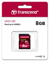 ts8gsdu1 Transcend 8 GB SDHC SD Card, Class 10, UHS-I