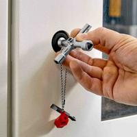00-11-03-s1 Knipex Diecast Zinc 3-way Control Cabinet Key