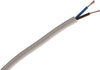 491-853 RS PRO 2182Y 0.5 mm² 2 Core Power Cable, H03VV-F, White PVC, 100m