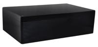 190-4280 RS PRO Black Fibreglass Reinforced Polyester Enclosure, IP66, Black Lid, 400 x 250 x 160mm