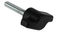 478-484 RS PRO Black Wing Clamping Knob, M6, Threaded Stud