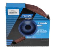 63642531822 Norton P80 Grit Medium Sandpaper Roll, 25m x 50mm