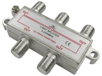 266-2153 RS PRO F Connector/F Connector RF Splitter 1 x F Connector, 2 x F Connector, Frequency 5 → 2500MHz, RF Coaxial