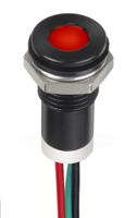 249-4326 RS PRO Green, Red, Yellow Panel Mount Indicator, 2.1V dc, 8mm Mounting Hole Size, Lead Wires Termination, IP67