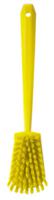 41866 Vikan Hard Bristle Yellow Scrubbing Brush, 36mm bristle length, Polyester bristle material