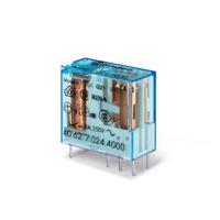 406270244000 Finder PCB Mount Relay, 24V dc Coil, 10A Switching Current, DPDT