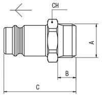 176-2011 RS PRO Nickel Plated Brass Male Coupler Nipple, G 1/2 Male 1/2in Threaded