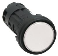 hw1p-1fqd-w-24v Idec White Panel Mount Indicator, 24.1 x 22.3mm Mounting Hole Size