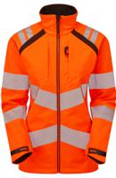 lfe916-m PULSAR LFE916 Orange Men Hi Vis Softshell Jacket, M