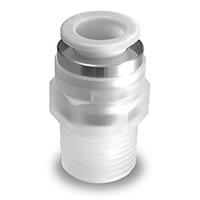 kph08-02 SMC KP Series Male Connector, R 1/4 to Push In 8 mm, Threaded-to-Tube Connection Style