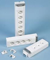 0-506-09 Legrand Type E - French 3 Gang Trailing Socket, 250 V ac, No