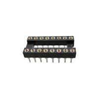 183-1561 RS PRO 2.54mm Pitch Vertical 16 Way, Through Hole Turned Pin IC Dip Socket, 3A