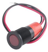 703-9080 RS PRO Red Panel Mount Indicator, 6 → 36V dc, 14mm Mounting Hole Size, Lead Wires Termination, IP67