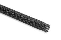170-00200 HellermannTyton Expandable Braided Polyester Black Cable Sleeve, 20mm Diameter, 100m Length, HEGPX20 Series