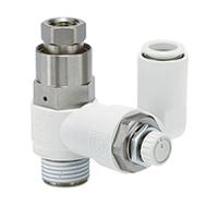 asp330f-01-06 SMC ASP Series Threaded Fitting, R 1/8 Inlet Port x M5 x 0.8 Outlet Port, ASP330F-01-06