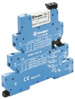393131250060 Finder 39 Series Interface Relay, DIN Rail Mount, 125V ac Coil, SPDT, 1-Pole