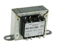 503-988 RS PRO 12VA 2 Output Chassis Mounting Transformer, 12V ac, IEC 61558-2-6