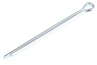 270-136 RS PRO 38.1mm Bright Zinc Plated Steel Split Pin, 2.4mm Diameter