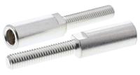 010005 Staubli Silver Female Test Socket, 6 mm Connector, Screw Termination, 100A