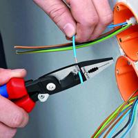 13-96-200-t Knipex Combination Pliers, 200 mm Overall, Straight Tip, VDE/1000V