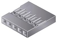 65039-034elf Amphenol Communications Solutions, Mini-PV Female Connector Housing, 2.54mm Pitch, 3 Way, 1 Row