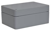 190-1864 RS PRO Grey Aluminium Enclosure, IP66, IK09, Grey Lid, 200 x 140 x 90mm