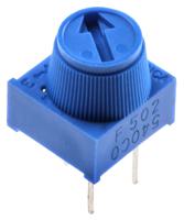 3386f-1-502tlf 5kΩ, Through Hole Trimmer Potentiometer 0.5W Top Adjust Bourns, 3386