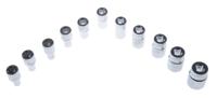 6715mgs Bahco 16-Piece Metric 1/4 in Standard Socket Set with Ratchet, 6 point