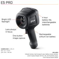 flir-e5-pro FLIR E5 Pro Thermal Imaging Camera with WiFi, -20 → +400 °C, 160 x 120pixel Detector Resolution