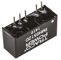 tmh-0512d TRACOPOWER TMH DC-DC Converter, ±12V dc/ ±80mA Output, 4.5 → 5.5 V dc Input, 2W, Through Hole, +85°C Max Temp