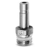 6811-4-18 Camozzi 6000 Series Push-in Fitting, Push In 4 mm to G 1/8, Threaded Connection Style, 6811 4-1/8