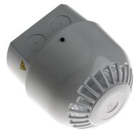 pss-0063 Klaxon Sonos Series Surface Mount Electronic Sounder, 110/230V ac, 102dB at 1 m, IP65, AC, 32-Tone