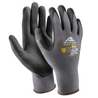 f3266 Active Gear Black, Grey Nylon, Spandex Nitrile Work Gloves, Nitrile Coating