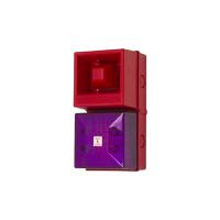 245211 Clifford & Snell YL40 Series Magenta Sounder Beacon, 230 V ac, IP65, Base-mounted, 108dB at 1 Metre