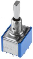 5659a9 APEM Toggle Switch, Panel Mount, On-Off-On, 3PDT, Solder Terminal