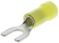 34176 TE Connectivity PLASTI-GRIP Insulated Crimp Spade Connector, 2.6mm² to 6.6mm², 12AWG to 10AWG, M5 Stud Size Vinyl,