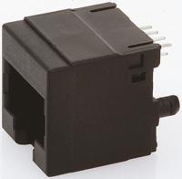 ss-60000-007 Bel-Stewart SS-60000 Series Female RJ45 Connector, Through Hole, Cat6 Straight 1 Port