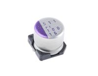 16svpc100m Panasonic 100μF Surface Mount Polymer Capacitor, 16V dc