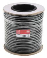 518-5689 RS PRO 4 Core 28 AWG Telephone Cable, 7/0.127 mm, Black Sheath, 100m