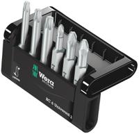 05056473001 Wera Driver Bit Set 6 Pieces, Phillips, Pozidriv, Torx