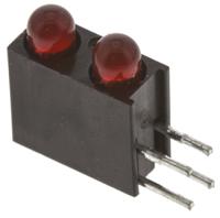553-0111f Dialight 553-0111F, Red Right Angle PCB LED Indicator, 2 LEDs, Through Hole 3 V