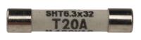 80205024g Schurter 20A T Ceramic Cartridge Fuse, 6.3 x 32mm