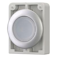 182925-m30c-fdl-w Eaton RMQ Titan M30 Series White Momentary Push Button, 30mm Cutout, IP67