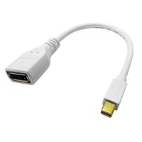 12033163-10 Roline Male Mini DisplayPort to Female DisplayPort  Cable, 3840 x 2160, 210mm