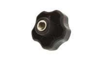 702-7689 RS PRO Black Multiple Lobes Clamping Knob, M10, Threaded Through Hole
