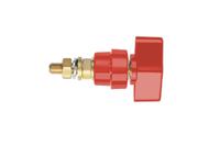 pol-102-l-rt Schutzinger 4mm Red Terminal Post, 1kV, 100A, M8 x 0.75 Thread