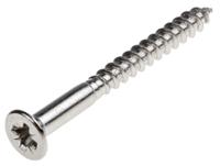 483-3006 RS PRO Pozidriv Countersunk Stainless Steel Wood Screw, A2 304, 4mm Thread, 40mm Length
